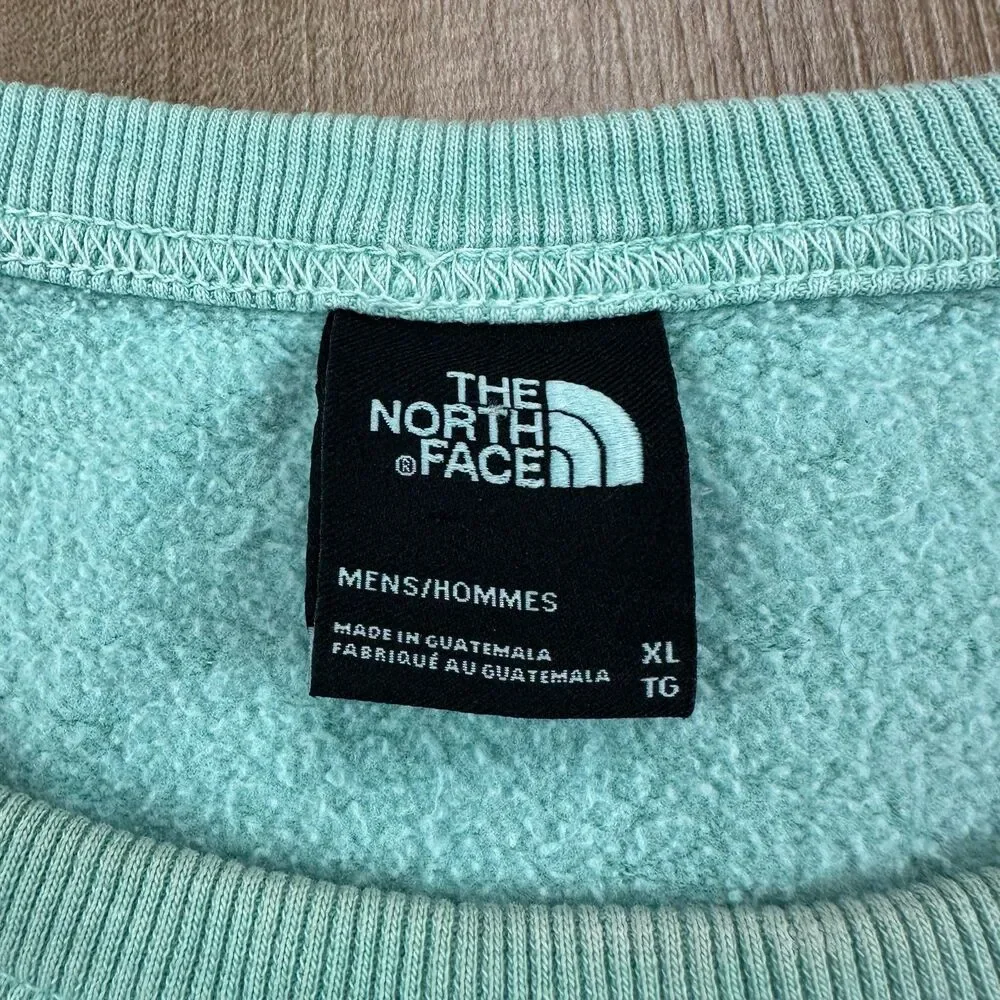 The North Face Men's XL Crew Neck Teal Sky Sea Foam Blue Sweatshirt Sweater